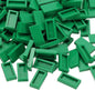 PATIKIL 370 Pcs Flat Blocks Bulk, 1x2 Square Green Classic Tiles Smooth Surface Mini Building Blocks Accessories Compatible Bricks Kits for Building Floor Walls Mosaic Pixel Arts
