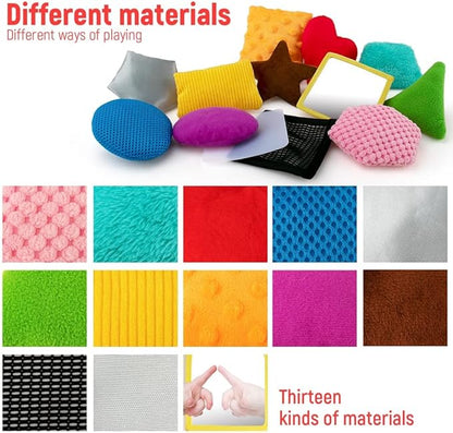 Texture Sensory Bean Bags,Toddler Sensory Toys for Babies,Preschool Toys Set of 13 Beanbags, Shape Sensory Bean Bags with Storage Bag,Develop Fine Motor & Sensory Play for Newborns’ Early Learning