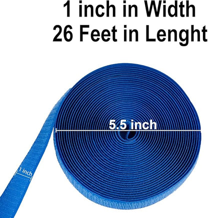 Back to School Decorations 157 Feet Carpet Marker Strips for Classroom Back to School Supplies Nylon Carpet Strip for Classroom Decorations -6 Roll (Blue)