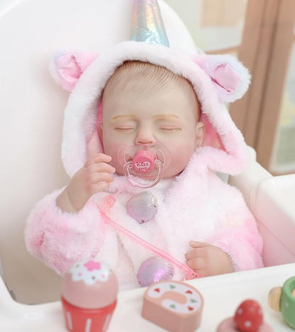 Reborn Baby Dolls – 20 Inch Real Baby Dolls That Look Real, Full Body Vinyl Girl Doll in Fantasy Horn Outfit with Accessories, Gift for Girls Ages 3+, Pretend Play & Collectors