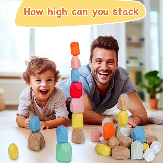 OPPA Wooden Stacking Stones