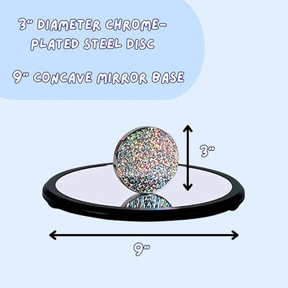 Toysmith Euler’s Disk – Create A Hypnotic Display of Light & Sound- Science Desk Decor for Home and Office – Physics Toys for Adults & Kids 8+