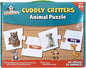 Channie's Cuddly Critters Animal Puzzle - Fun and Educational Preschool Game for Kids Ages 4-8, Toddler Toy with Farm and Dinosaur Theme, Jigsaw Activity Puzzles for Name Recognition and Spelling
