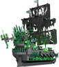 NUTCRACKER Pirate Ship Model Building Kits with LED Light, Ghost Ship Flying Dutchman Toy Building Set, Sailboat Model Home Easter Decor, Easter Birthday Gift for Adults Boys Girls（1100 Pieces）