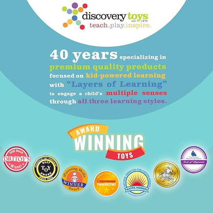 Discovery Toys Marbleworks Deluxe Marble Run | Kid-Powered Learning | STEM Educational Building Block Toy Learning & Childhood Development 5 Years Old and Up