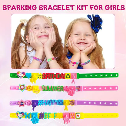 Art & Craft Kits for Kids, Christmas Gifts Friendship Bracelet Making Kit for Girls, DIY Jewelry Making Kit, Birthday Present for Ages 4-12, Toy for Age 4, 5, 6, 7, 8, 9, 10, 11, 12 Years Old