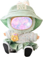 17cm Doll Clothes Set, 5 Pieces Dress Outfit Set for 6.7inch Doll Suit, Fashion Chic Hat & Clothes Accessories for 1st/2nd/3rd Gen Dolls Play & Display Green