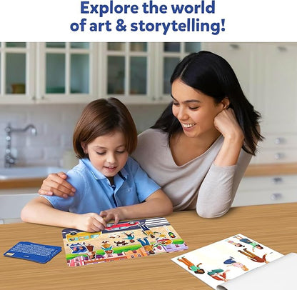 Skillmatics Activity Kit - Creative Storytelling & Skill Building with 150+ Reusable Stickers, Educational, Mess-Free Fun, Preschool & Kindergarten Toy, Gifts for Kids Ages 3, 4, 5, 6, 7