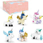 Unicorn Toys Building Set, 6 Pack Unicorn Party Favors Gift Compatible with Lego, Goodie Bags Stuffers Halloween Christmas Birthday Gift Building Blocks