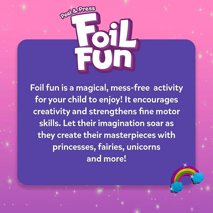 Skillmatics Foil Fun - Unicorns & Princesses, No Mess Art for Kids, Craft Kits & Supplies, DIY Creative Activity, Travel Toys, for Ages 4, 5, 6, 7, 8, 9