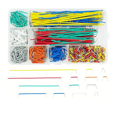 Makeronics 840 Pieces Jumper Wire Kit with 14 Lengths for Breadboard Prototyping Solder Circuits | Electronics Experiment | Arduino or Raspberry Pi or Jetson Nano | Storage Box