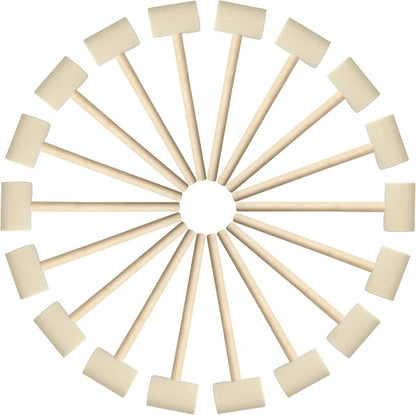 18 Pcs Mini Wooden Hammer Creative Pounding Educational Mallet for Boys and Girls