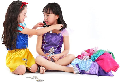VGOFUN Princess Dresses for Girls - Dress up Clothes Pretend Play for Toddler Girl Christmas Birthday Gift for 3-6 Years