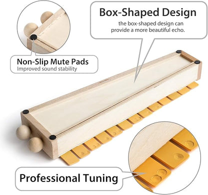 MUSICUBE 13 Keys Xylophone for Kids Wooden Xylophone Musical Instrument with Mallets Glockenspiel Instrument Educational Sensory Musical Toys Christmas Gift Choice for Boys Girls Aged 3+