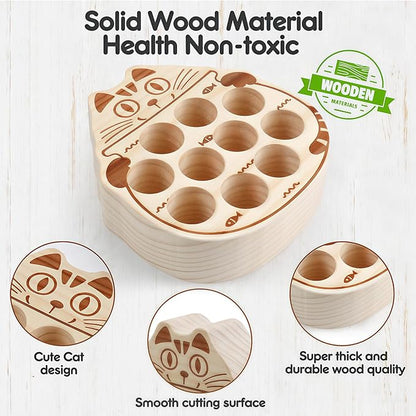 Wooden Magnetic Fishing Game for Toddlers 3-5,Montessori Preschool Education Activities Learning Fine Motor Skills Color Sorting Magnet Fish Toys Easter Gift for Boys Girls
