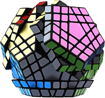 Ganowo Megaminx Speed Cube Gigaminx 5x5 Cubes Brain Teasers Games Magic Twist Puzzle Fidget Toys for Kids Adults Boys Teens