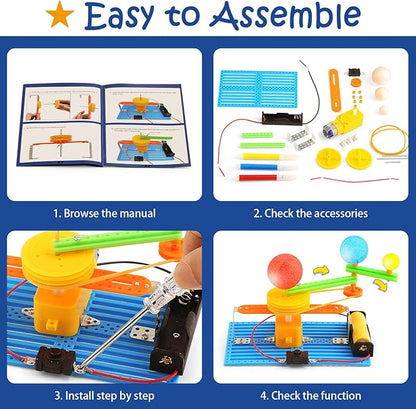 Solar System Model STEM Kits, Bulk Craft Science Kits for Kids Age 8-12, STEM Toy for Ages 8-13 8-10, Science Experiment Building Projects 6-8 12-14, Engineering Toys Gifts for Boys Girls 6 7 8 10 12