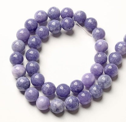 4MM 86PCS Lavender Purple Chalcedony Stone Loose Beads for Jewelry Making DIY Bracelet Necklace