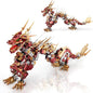 HIGH GODO Dragon Building Blocks Sets for Adults, Red Mechanical Dragon Animal Building Model Collectible Display Toys, Cool Toys Gifts for Fans Teens 14+ (1596 Pieces)