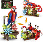 3 in 1 Parrot Building Block Set, Creative Animal Flower Construction Toy for Kids, Transform into Parrot, Chameleon & Crab Figures – Ideal for Home Decor & Creative Gifts