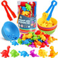 Skrtuan Counting Dinosaur Matching Toys with Sorting Bowls Montessori Preschool Educational Activities Learning Color Sorting Fine Motor Skills Sensory Toys Birthday Gift for 3 4 5 Year Old Boys Girls