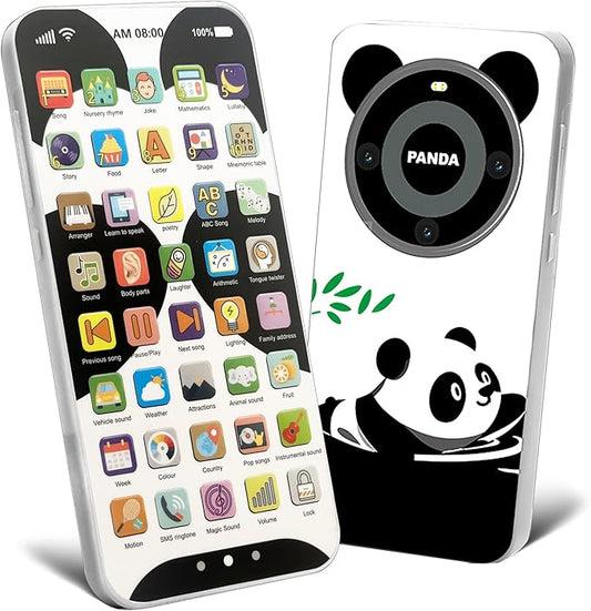 Kids Phone with 10,000+ Educational Content, Rechargeable Toddler Learning Phone with Music & Sounds, Pretend Play Cell Phone for Boys & Girls Ages, Best Gift for Toddler Toys