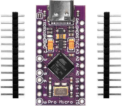 1x Pro Micro Board 5V/16MHz Module Board Type C Port for Arduino Leonardo