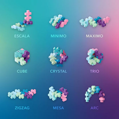 PLUS PLUS - HEXEL Flora - Fidget Sensory Puzzle Toy - Travel Friendly, Quiet Stress and Anxiety Relief for Kids/Adults