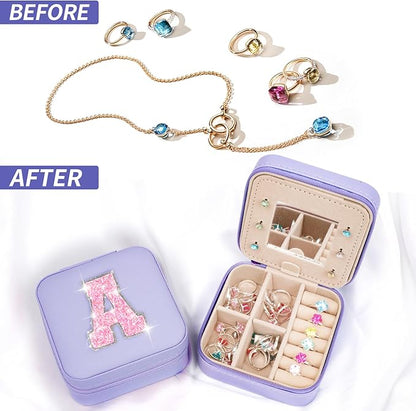 Graduation Gifts for Teens Girls - Gifts for Teen Girl Trendy Stuff,Birthday Gifts for 5 6 7 8 9 10 11 12 13 14 15 Year Old Girls,Cute Travel Jewelry Case Small Box | Lavender,A
