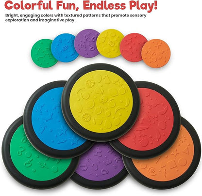 Stepping Stones – Indoor & Outdoor Obstacle Course Toys for Kids – Montessori Sensory & Motor Skill Development, Coordination & Active Play – Textured Educational Play Set