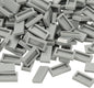 PATIKIL 370 Pcs Flat Blocks Bulk, 1x2 Square Light Gray Classic Tiles Smooth Surface Mini Building Blocks Accessories Compatible Bricks Kits for Building Floor Walls Mosaic Pixel Art