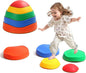 Balance Stepping Stones for Kids, 5pcs Sensory Stepping Stones, Indoor & Outdoor Obstacle Course Play Equipment, Enhances Toddler Gross Motor & Coordination Skills, Ages 3 4 5 6 7 8+