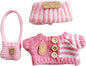 15cm & 17cm Doll Clothes Outfits Set - Premium Dress Up Bundle with Exquisite Accessories | Soft Fabric Fashion Doll Costume for 15-17cm Dolls (Pink)