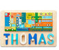 Personalized Puzzles for Toddlers 1-3, Baby Name Puzzle, 1 Year Old Girl Gifts, Montessori Learning Toy for Toddlers Ages 1-3 (Block Vehicles)