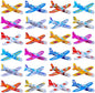 Manmel 50 Pcs Foam Gliders Planes Toys for Kids, Paper Airplane, Party Favors Goodie Bag Stuffers, Outdoor Flying Toys, Bulk for Classroom Prizes Boys and Girls