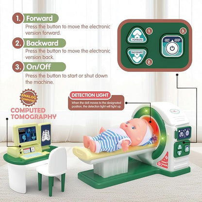 Doctor Kit for Toddlers 3-5, Kids Doctors Play Set with Medical Tools and Toy Stethoscope ,Toddler Doctor Play Set,Doctor Kit for Kids 6-8 (CT)