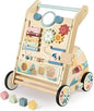 Wooden Baby Walker, Detachable Activity Busy Board, Baby Walking Toys Push Walkers for Babies 6-12 Months