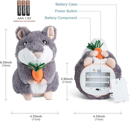 Ayeboovi Toddler Toys for Kids Talking Hamster Repeats What You Say Baby Toys Autism Toys Fun Toys Talking Toy for Boys and Girls