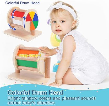 KMTJT Montessori Toys for Babies 0-6 Months | Learning Educational Box Wooden Toys for Baby Infant Newborn Toys 0-6 Months | 1st First Birthday Gifts for 0 6 12 18 Months Boys Girls