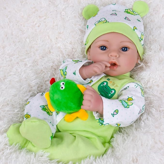Aori Reborn Baby Dolls Boy Realistic 18 inches - Lifelike Newborn Babies That Look Real, Nice Gift Set for Kids, Parents-to-be, Grandparents