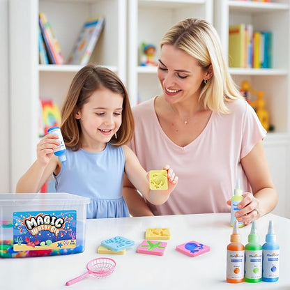 Magic Water Elf Toy Kit - 20 Magic Gels Aqua Water Fairy Pets - DIY Squishy Maker Toys - Creative Art Crafts Kits for Kids Activities - Birthday Gifts for Girls Boys Ages 6 7 8 9 10 Years Old