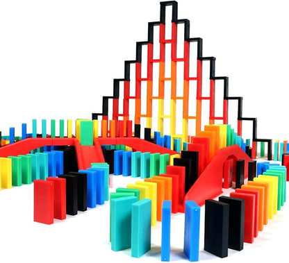 Bulk Dominoes Pro-Domino Kit | Dominoes Set, STEM STEAM Small Toys, Family Games for Kids, Kids Toys and Games, Building, Toppling, Chain Reaction Sets (Expert)