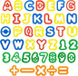 Dough Alphabet & Numbers Cutter Set for Kids – 41-Piece Letter and Number Mold Kit with Bright Colors – Educational Clay and Dough Tools for Learning, Counting, and Crafting – Strong and Durable