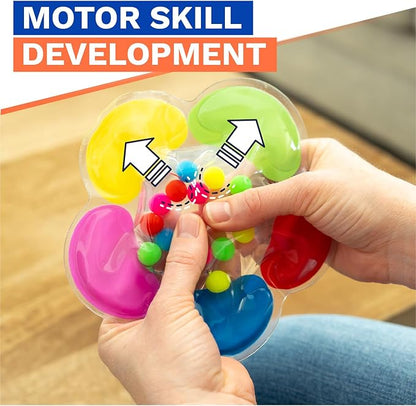 3 -Pack Color Sorting Sensory Toys for Toddlers Ages 3+ Montessori Travel Toys Calm Down Toy for Preschool | Flower, Porcupine, Cloudy Rainbow Color Matching Activities Gift Ready for Boys Girls B-Day