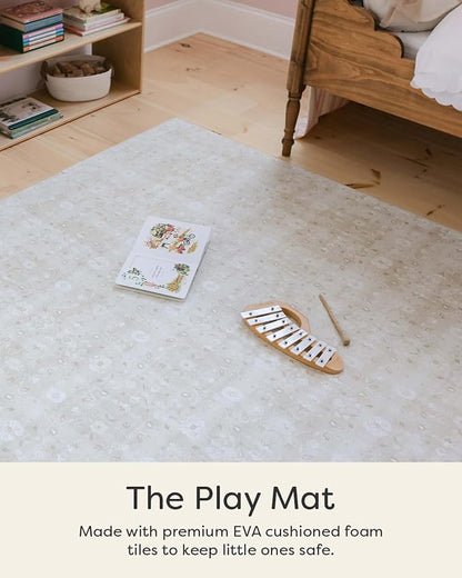 House of Noa Baby Play Mat – 4x6 Chateau Gemma – Set of 6 Tiles – Cushioned EVA Foam Play Mat for Floor, Soft Interlocking Baby Crawling Mats for Hard Floors