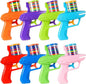Sumind 8 Pcs Foam Disc Shooter Zip Shot Shooter Disc Launcher (Multicolor)