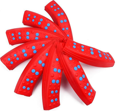 Special Supplies Wavy Circle Balance Beams Stepping Stones for Kids, 8 Pc. Set, Non-Slip Textured Surface and Slip Resistant Floor Rubber Edges, Promote Agility, Strength, Active Play