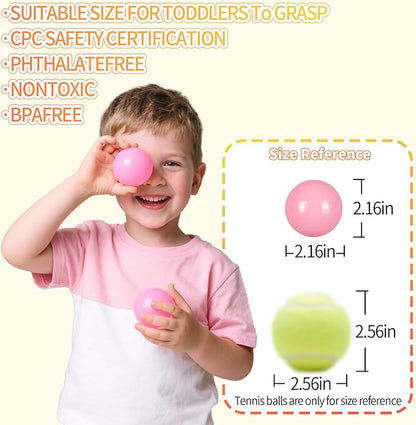Ball Pit Balls Plastic Balls for Ball Pit Phathalate Free BPA Free Plastic Balls 100pcs 2.2" Set for Toddlers for Play Tent Tunnel