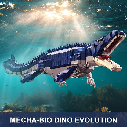 Mechanical Dinosaur Building Set for Adults,Jurassic Ocean Animal Collection Toys,STEM Building Gift for Teen Boys 8-12(1026PCS)