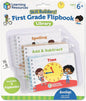 Learning Resources Skill Builders! First Grade Flipbook Library - 3 Pieces, Ages 6+ First Grade Learning Activities, Math and Spelling Activities for Kids, First Grade Must Haves
